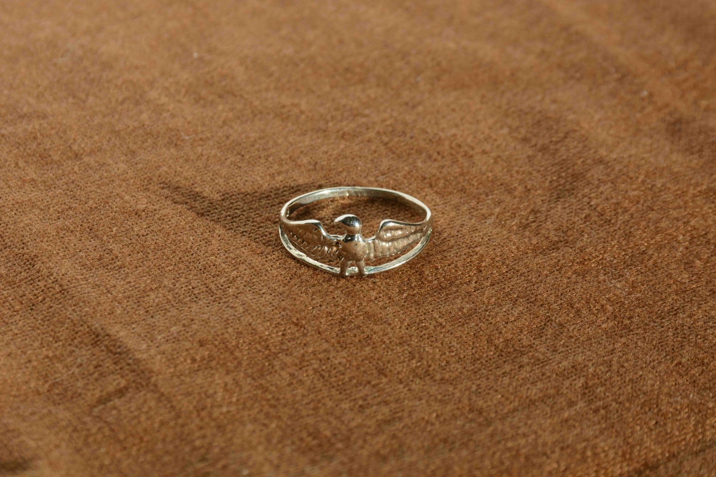 Zilver adelaar ring