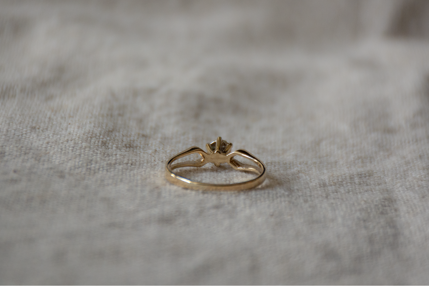 Diamant geelgoud/witgoud cluster ring