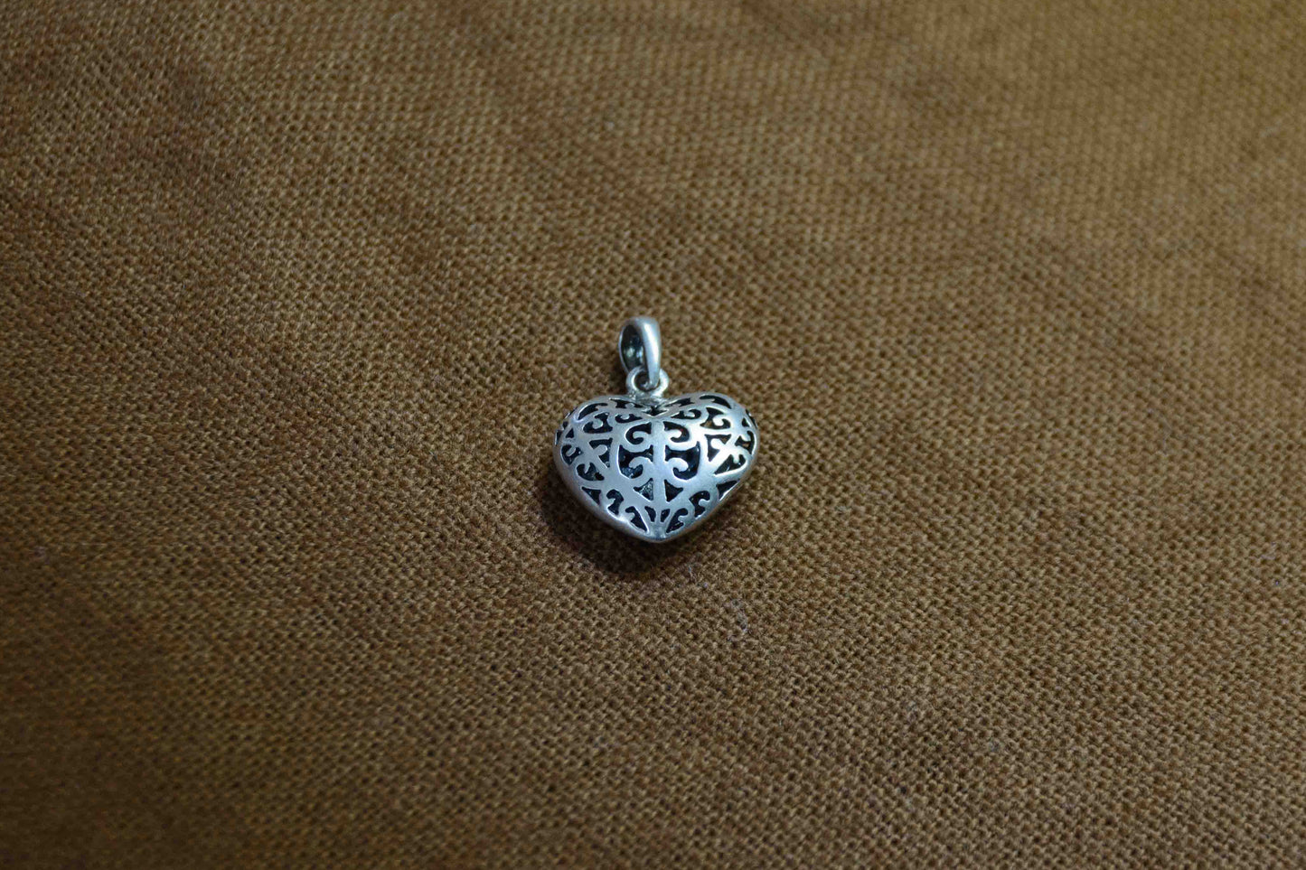 Zilver hartje kettinghanger