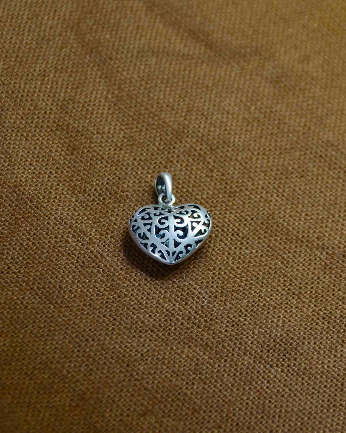 Zilver hartje kettinghanger