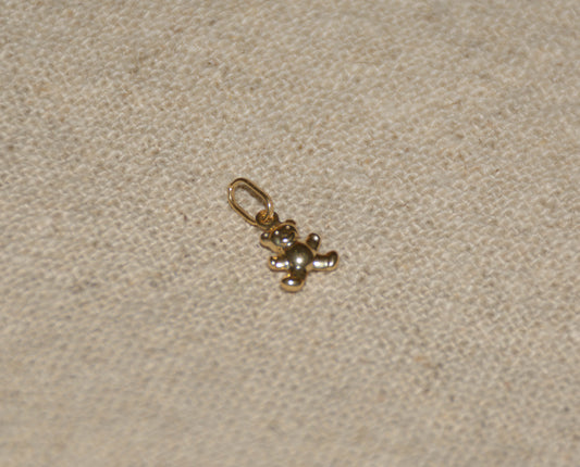 Pendant teddy bear yellow gold