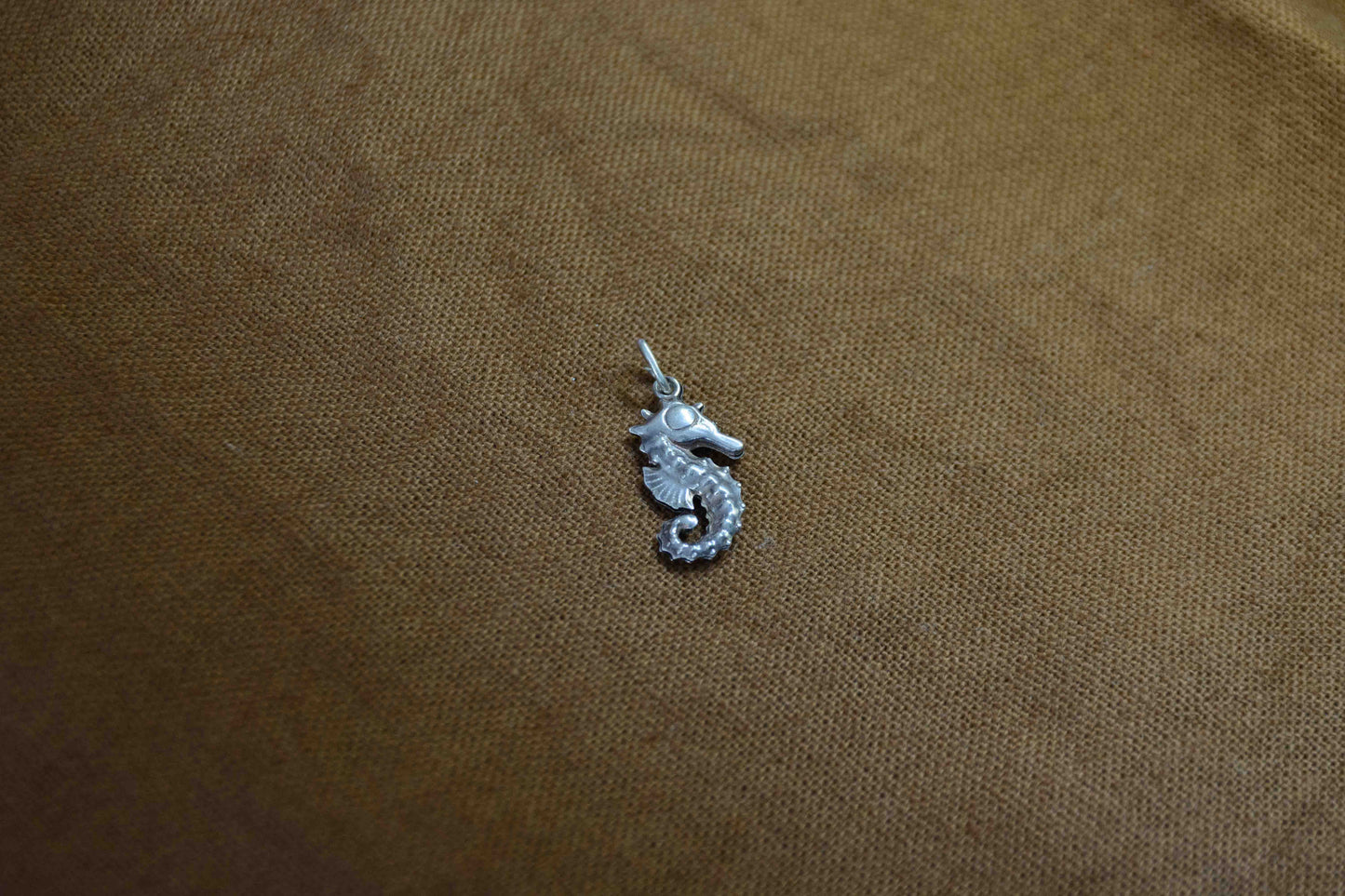 Zilver zeepaard kettinghanger