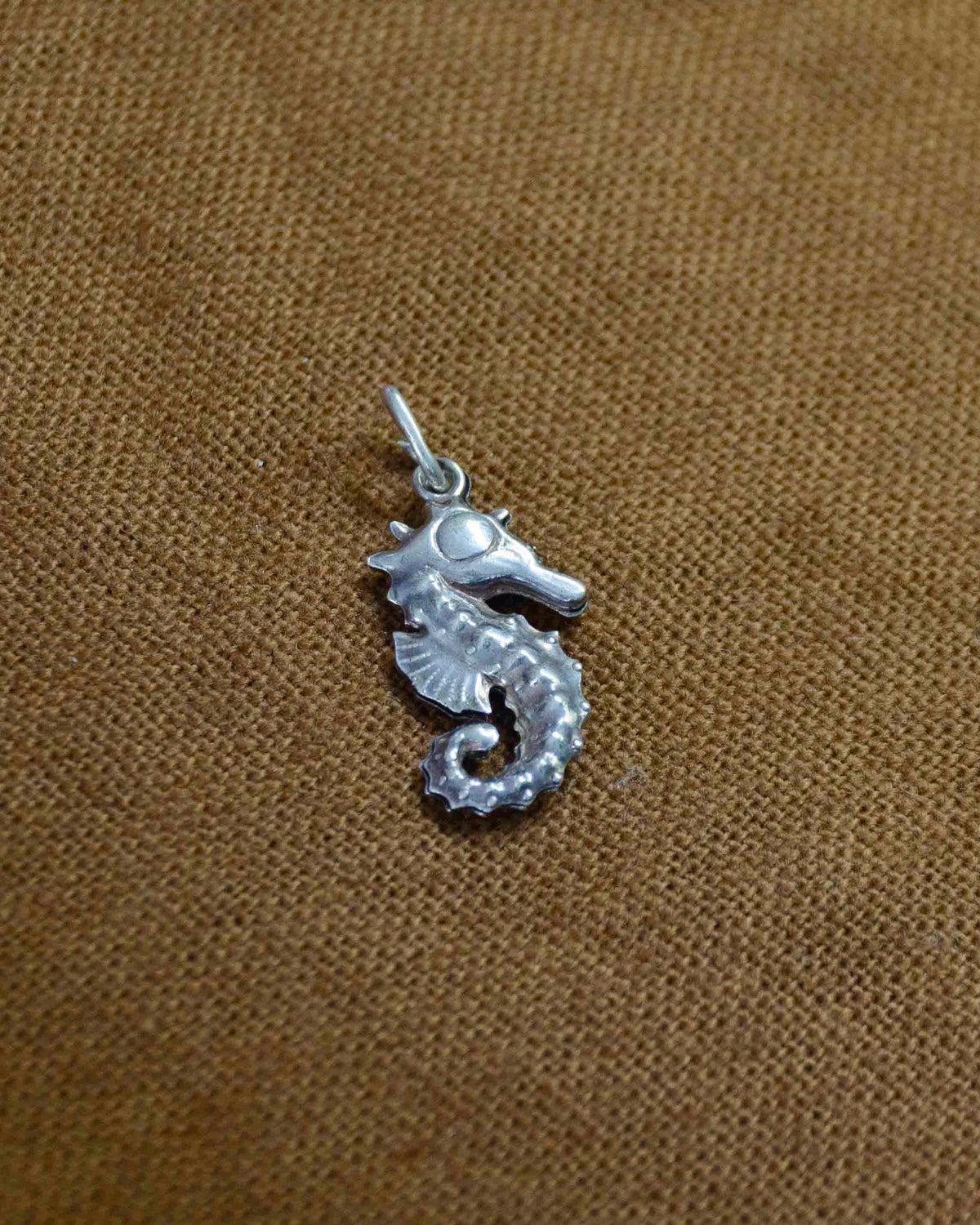 Zilver zeepaard kettinghanger