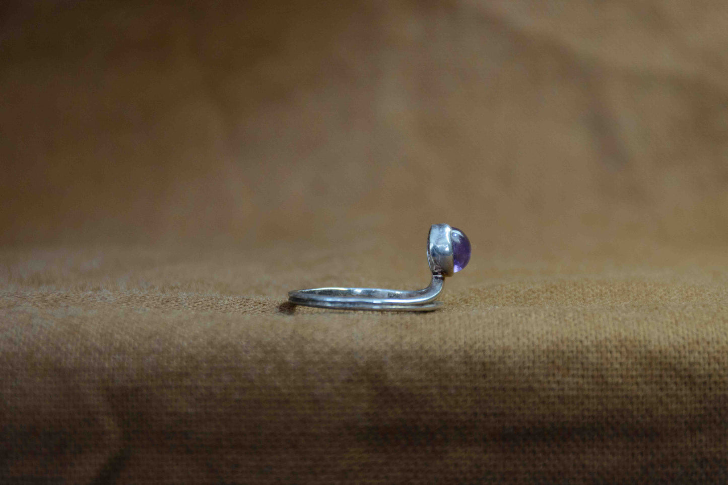 Zilver amethist ring