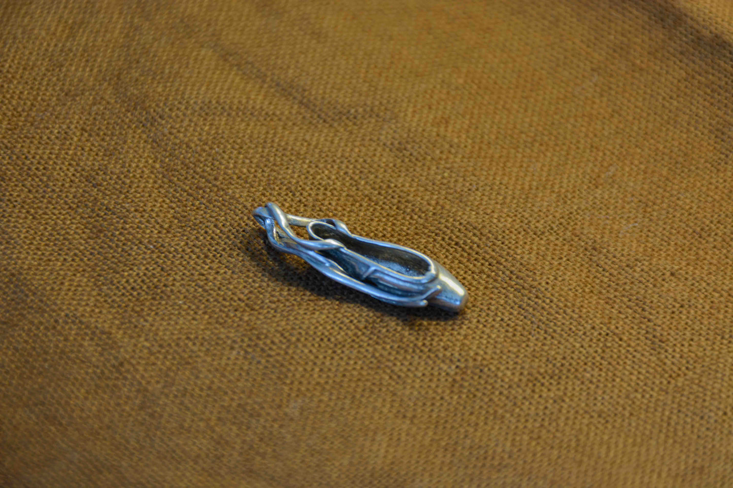 Zilver balletschoen spitzen kettinghanger