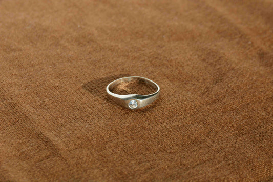 Zilver zirkonia ring