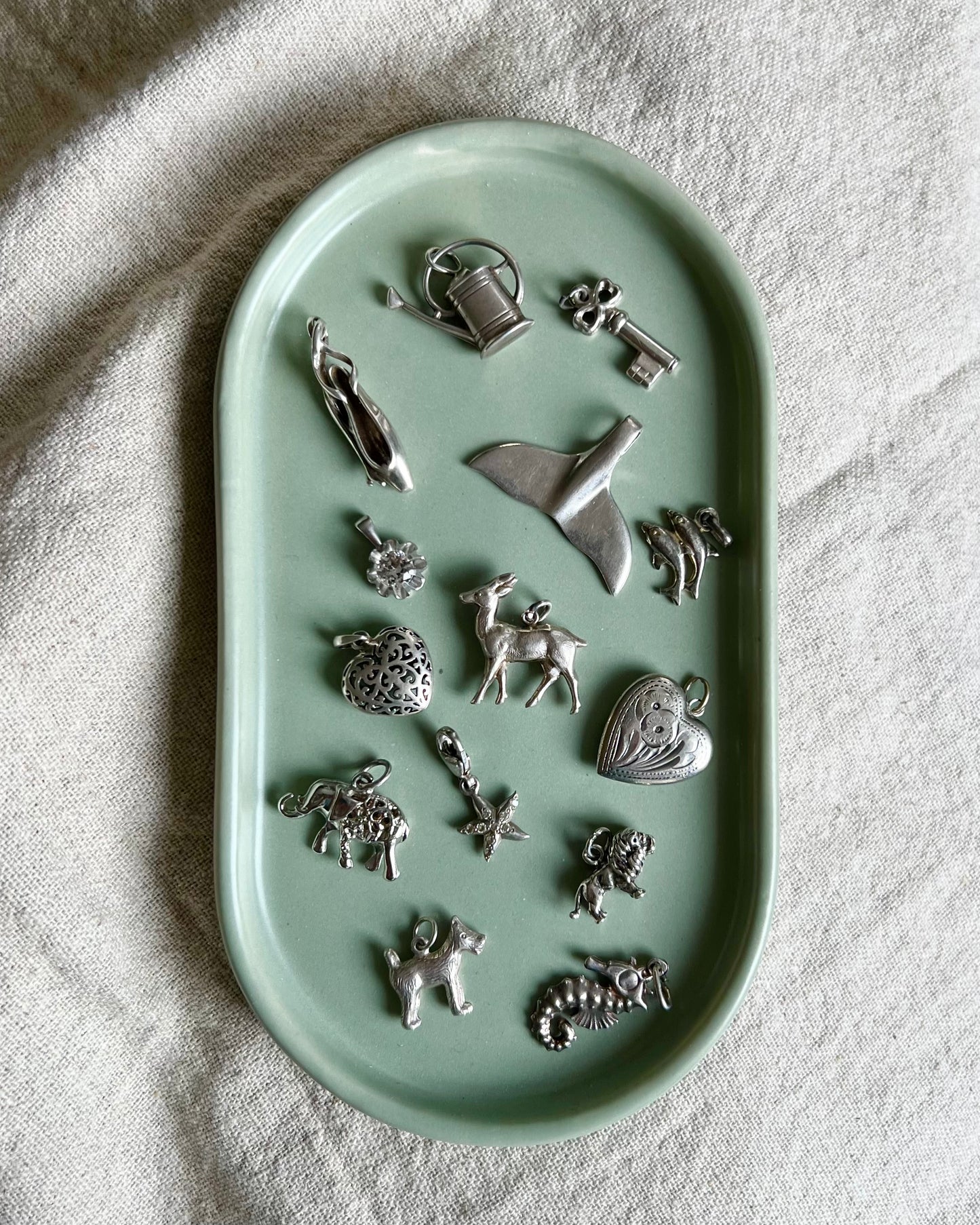 Zilver walvisstaart kettinghanger