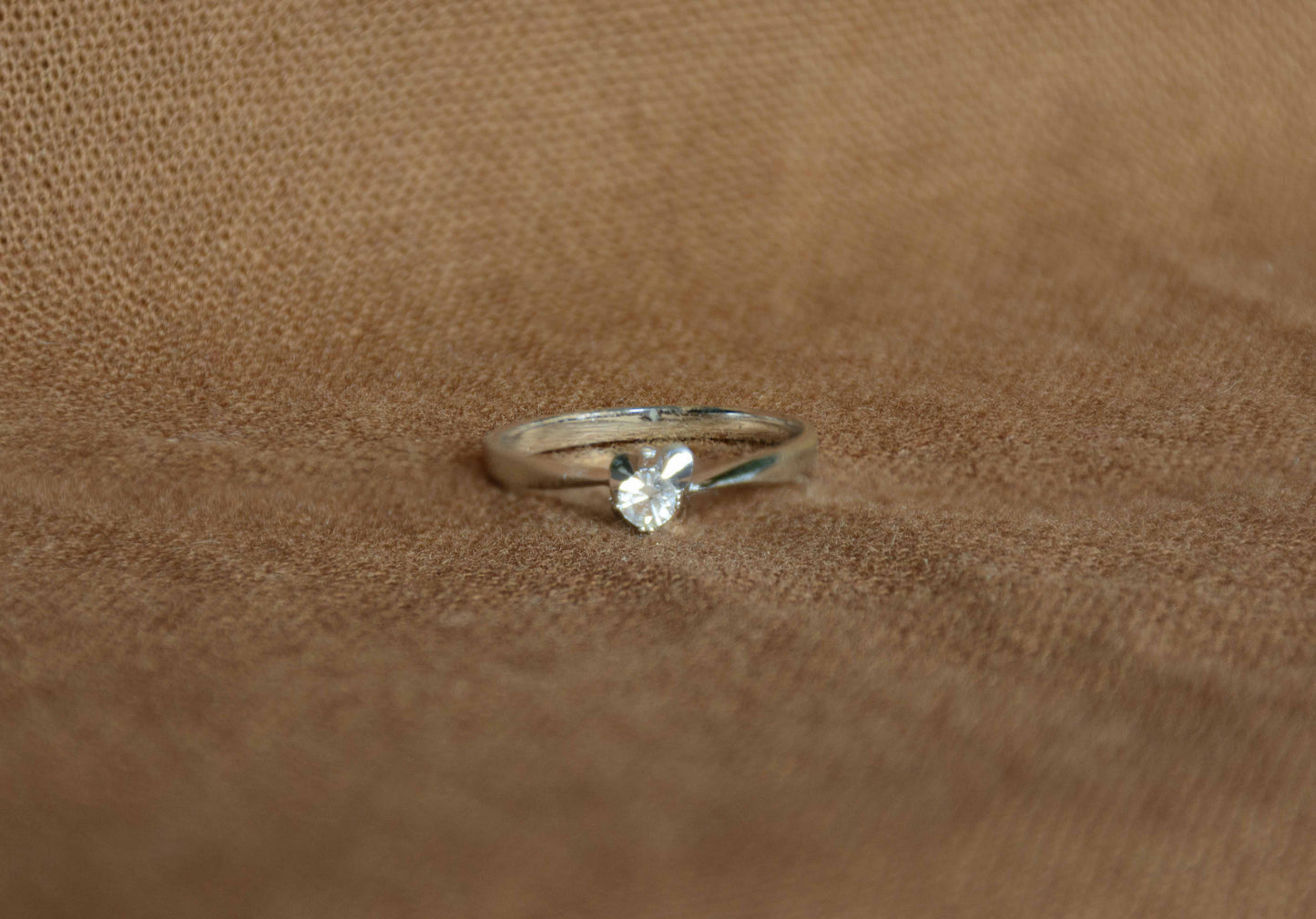 Zilver zirkonia bloem ring