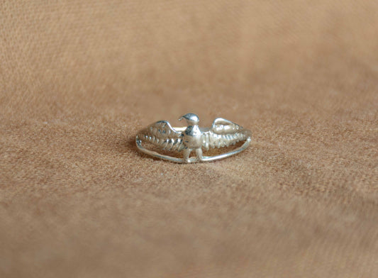 Zilver adelaar ring